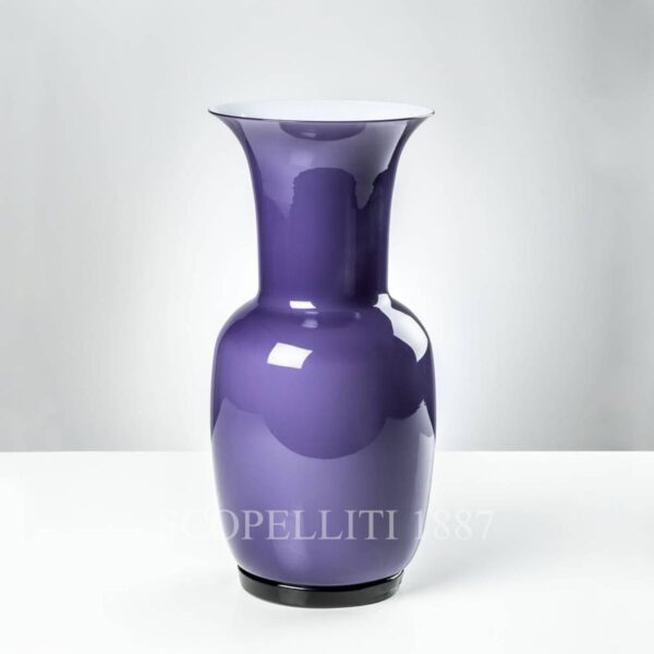 venini violet vase opalino
