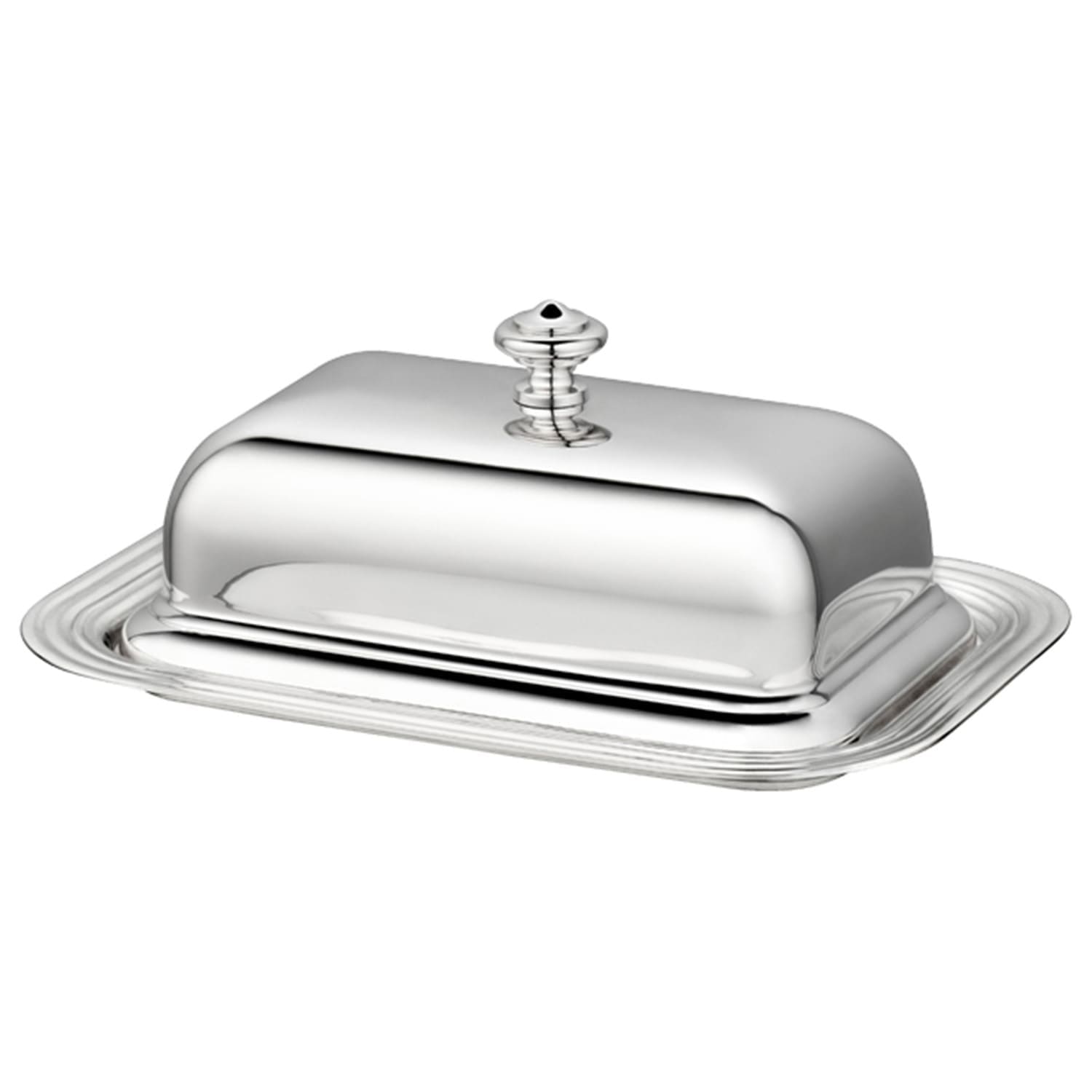 christofle silver plated albi butter dish