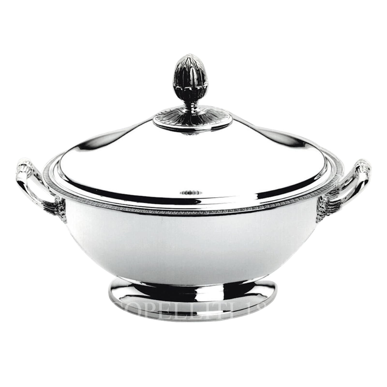 Christofle Malmaison Silver Plated Soup Tureen with lid