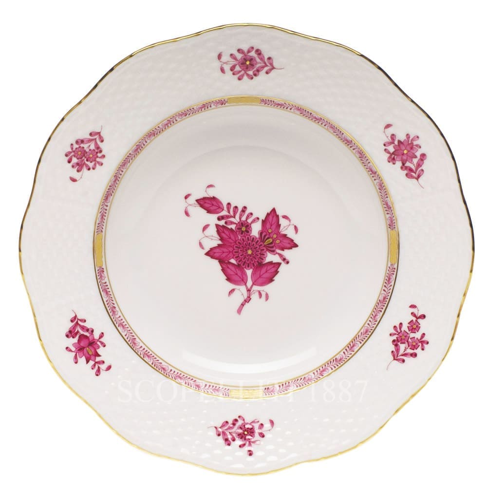 Herend Apponyi Dinner Set for 12 Persons 41 pcs AP Pink Osier