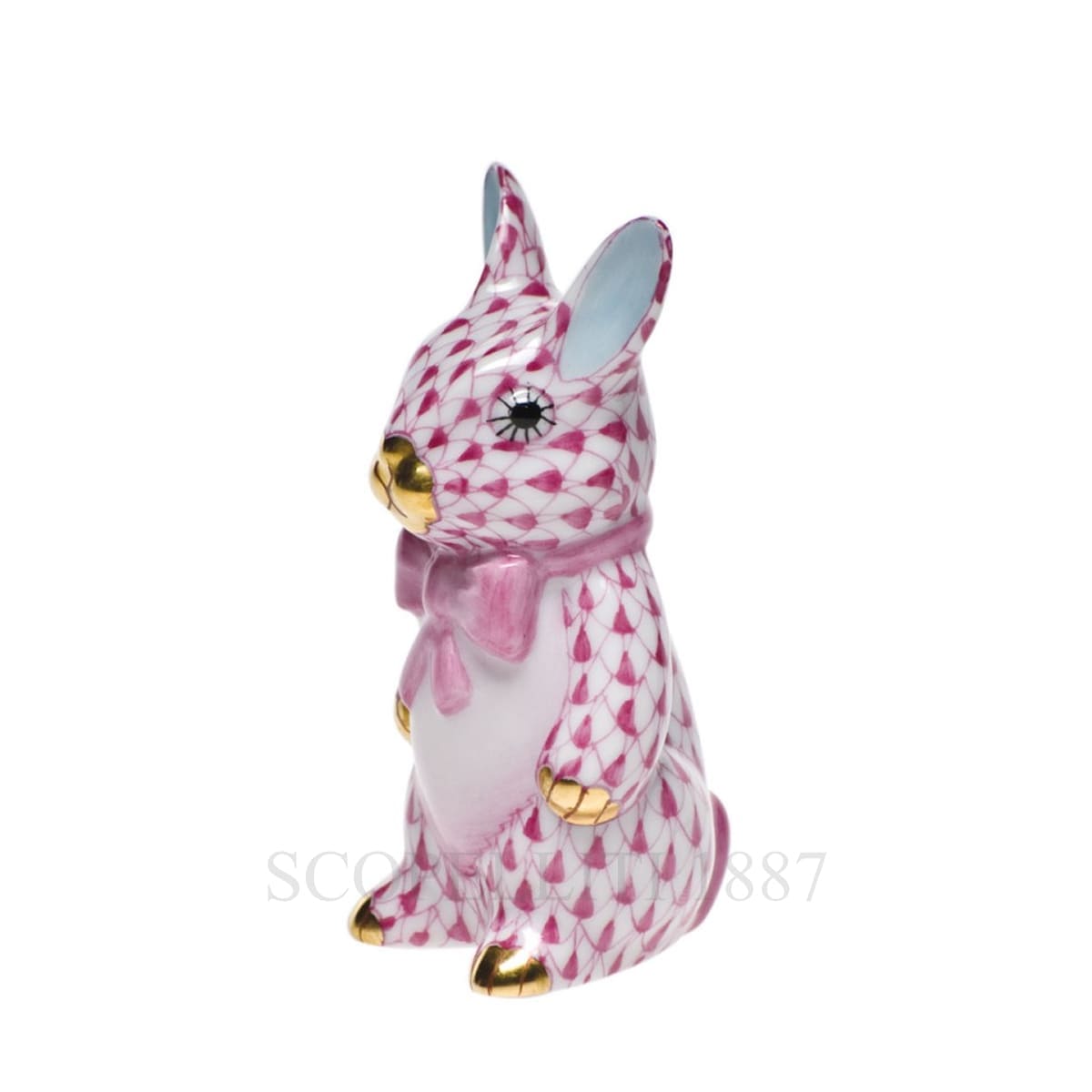 herend porcelain bunny figurine pink