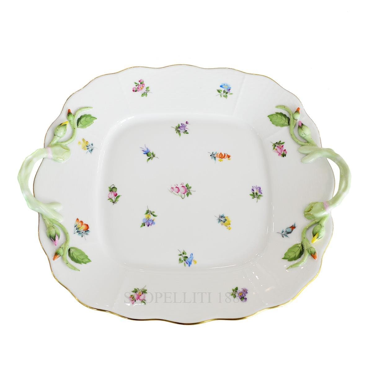 Herend  Milles Fleurs Square Cake Plate 430 MF