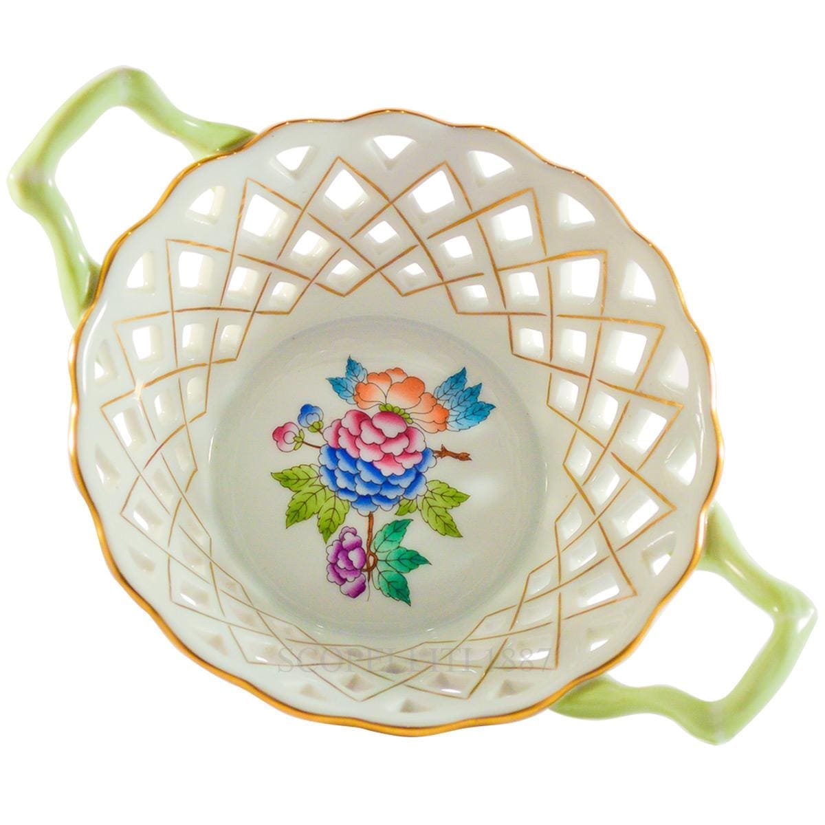 herend porcelain queen victoria basket weave
