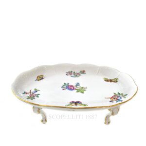 herend porcelain queen victoria footed tray