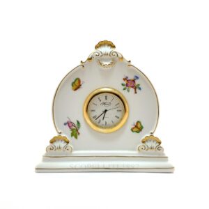 herend porcelain queen victoria table clock