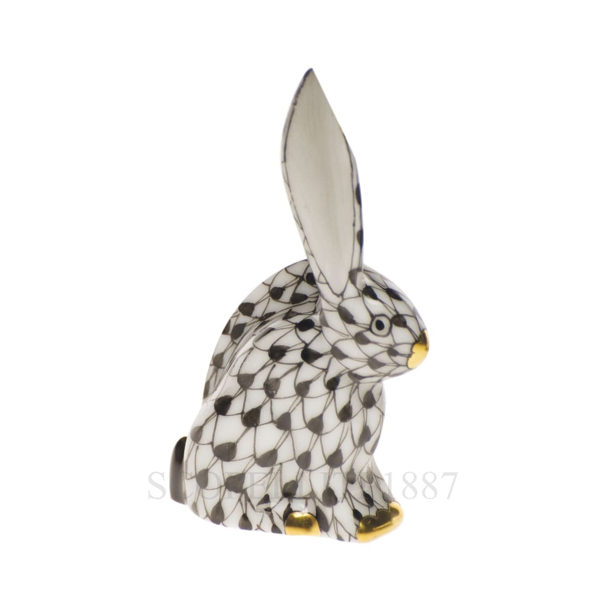 herend porcelain rabbit figurine