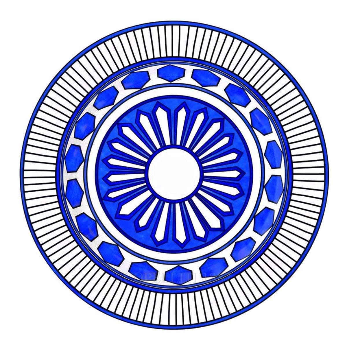 Hermes Large Deep Round Platter Bleus d’Ailleurs