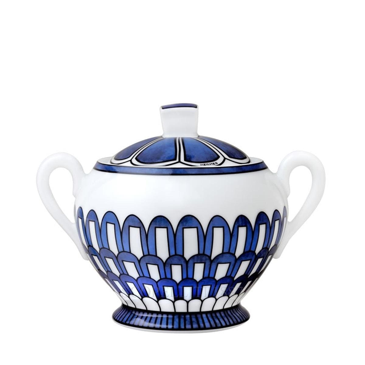 hermes paris bleus dailleurs designer porcelain sugar bowl