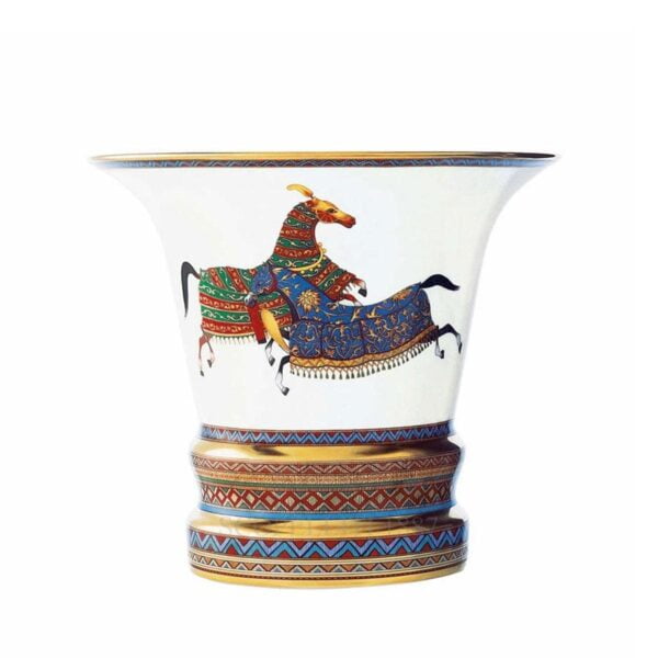 hermes paris cheval dorient designer porcelain vase