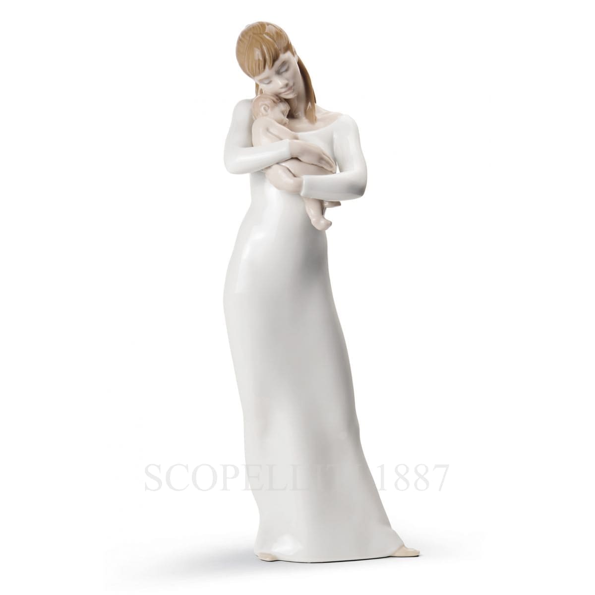 LLADRÓ Wonderful Mother Figurine Porcelain Woman Figure. 