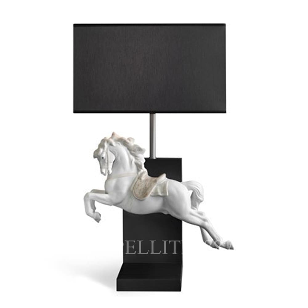 lladro horse on pirouette lamp spanish designer