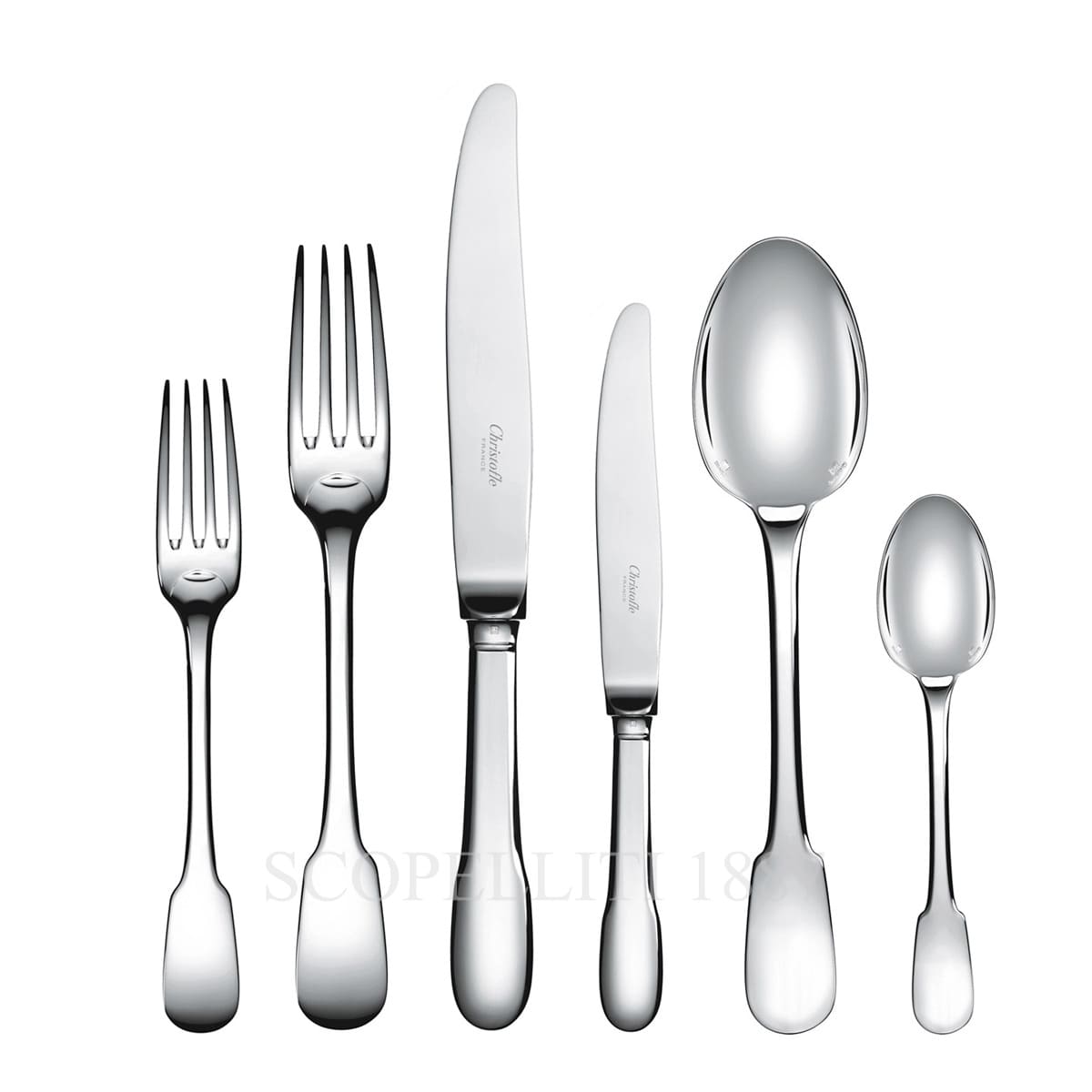 Christofle Cluny Sterling Silver Cutlery Set