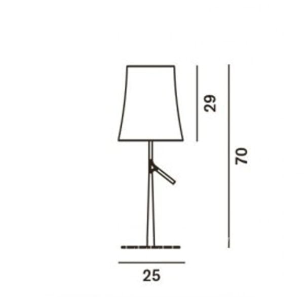 foscarini italian lighting designer table lamp birdie large measures