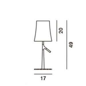 foscarini italian lighting designer table lamp birdie small measures