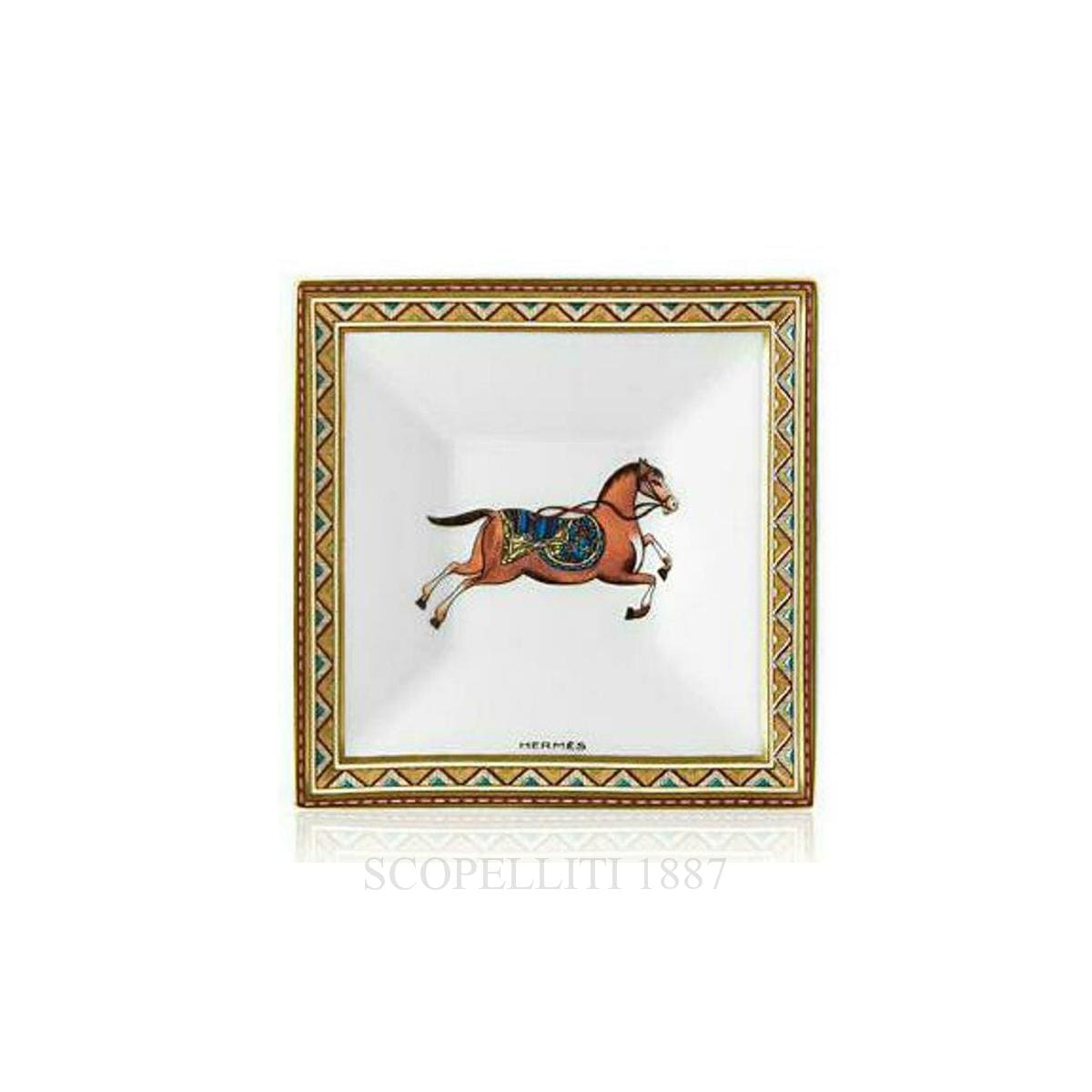 Hermes Square Plate n°1 Cheval d’Orient