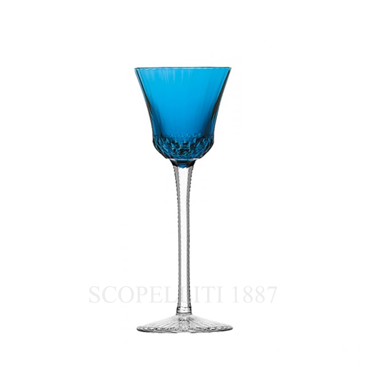 saint louis apollo light blue crystal roemer wine glass