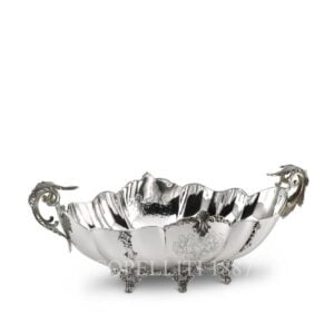 schiavon barocco real 925 sterling silver oval stand bowl