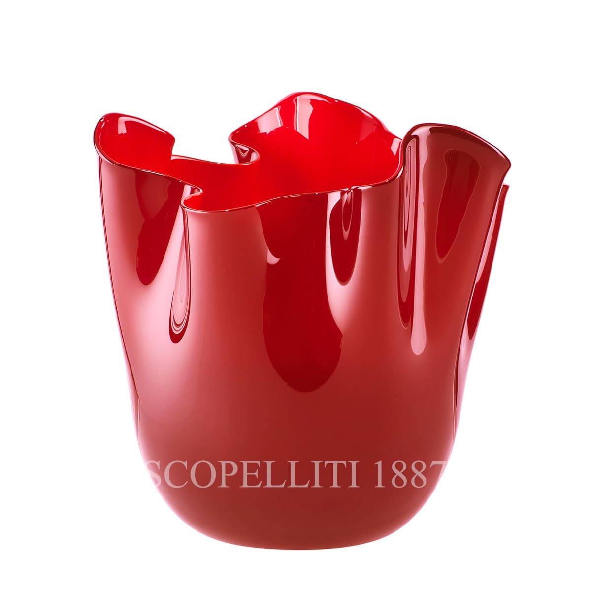 venini gift fazzoletto large red vase