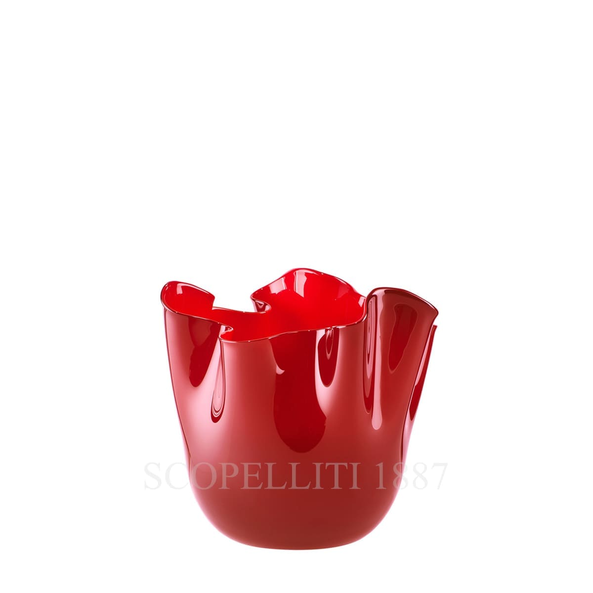 fazzoletto venini small vase red