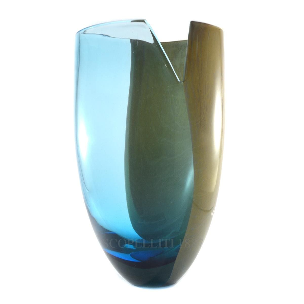 venini italian designer le sabbie vase murano glass