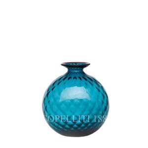 venini murano glass italian monofiore balloton vase limited edition horizon