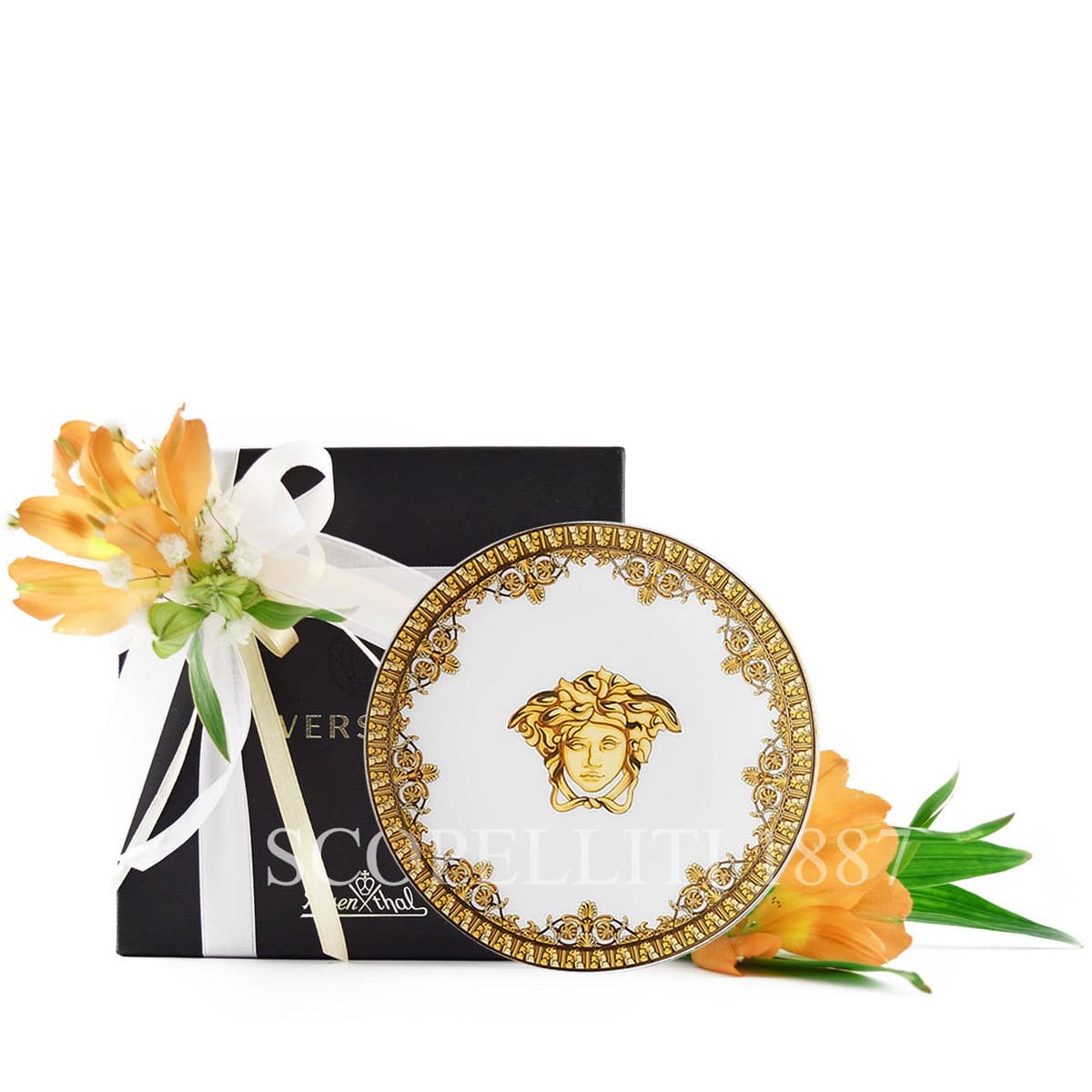 Versace I Love Baroque white small plate 10 cm by Rosenthal
