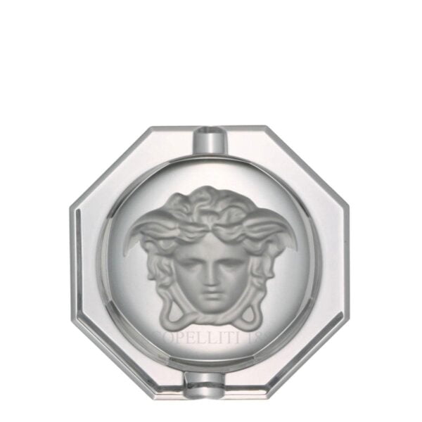 versace italian design medusa lumiere crstal ashtray medium