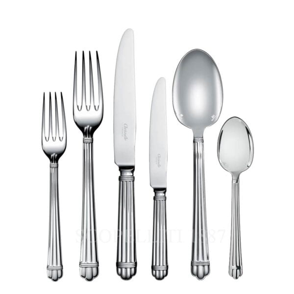 christofle aria 36 pcs silver plated cutlery set