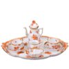 Herend Fortuna Rust Coffee Set for 2 persons VBOH