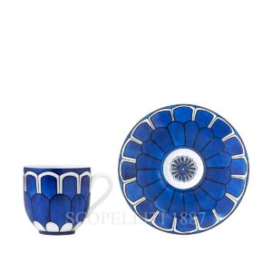 hermes limoges porcelain bleus d ailleurs coffee cup and saucer