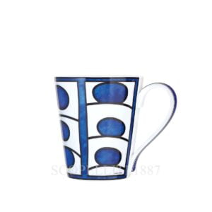 hermes bleus d ailleurs limoges porcelain mug design n1