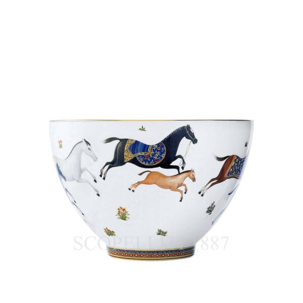 hermes limoges porcelain cheval d orient punch bowl