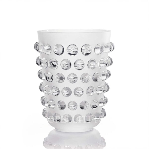 lalique clear crystal mossi xxl vase
