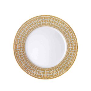 hermes limoges porcelain mosaique au 24 gold dinner plate