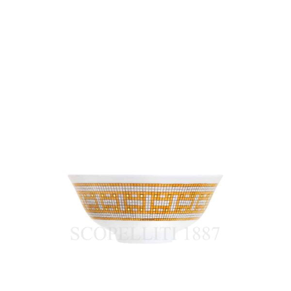 hermes limoges porcelain mosaique au 24 gold soup bowl