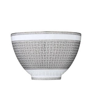hermes limoges porcelain mosaique au 24 platinum punch bowl