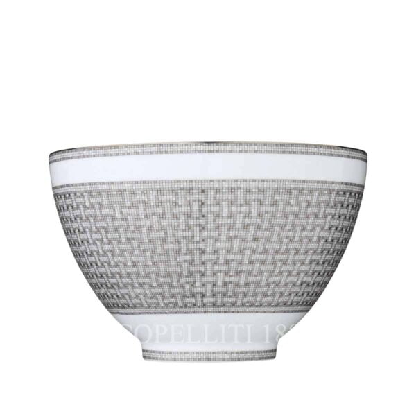 hermes limoges porcelain mosaique au 24 platinum punch bowl