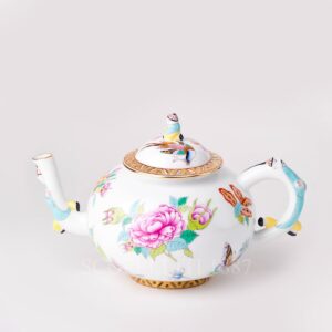 teapot herend luxurious butterfly