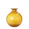 Venini Monofiore Balloton Vase small amber NEW