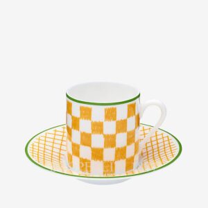 hermes a walk in the garden yellow coffee cup