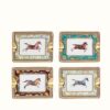 Hermes Set of 4 mini ashtrays Gift set Cheval d’Orient