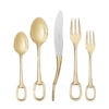 Hermes 5 Piece Place Setting Grand Attelage Gold-plated