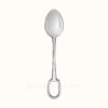 Hermes Dessert spoon Attelage silver-plated