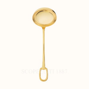 hermes ladle grand attelage gold plated 01