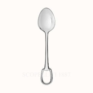 hermes mocha spoon attelage silver plated