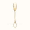 Hermes Serving fork Grand Attelage Gold-plated