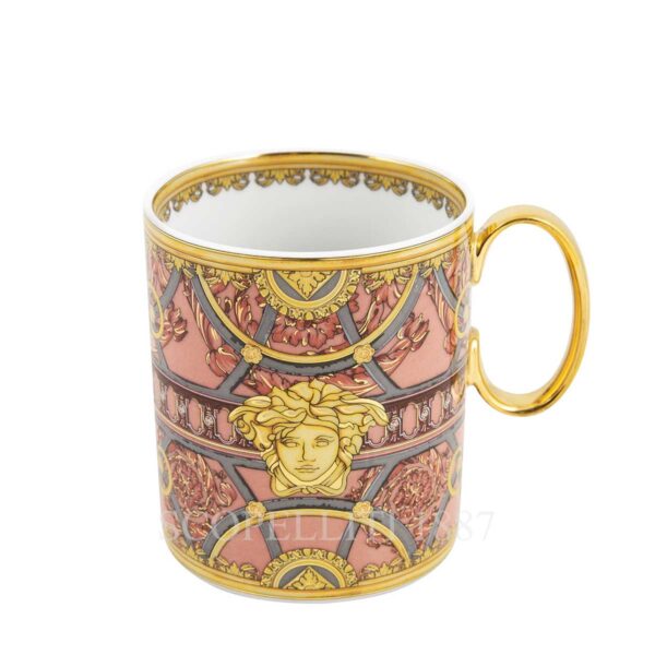 versace rose mug