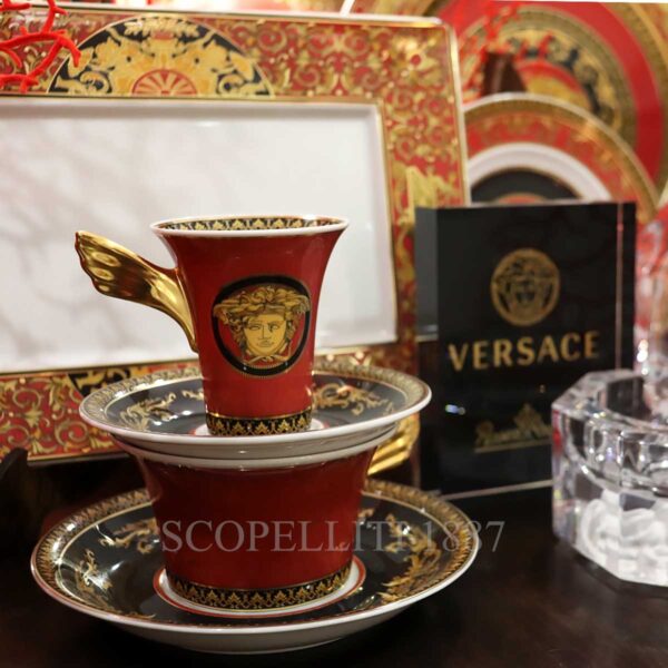 versace medusa espresso cup and tea cup