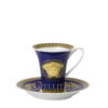 Versace Coffee Cup and Saucer Medusa Blue