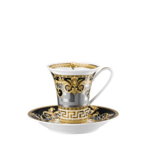versace cup and saucer 4 tall prestige gala